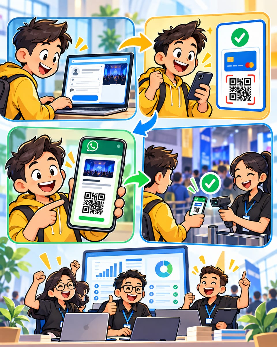 Event Anti-Berantakan — Alur Registrasi Online yang Semua Prosesnya Terkoneksi!