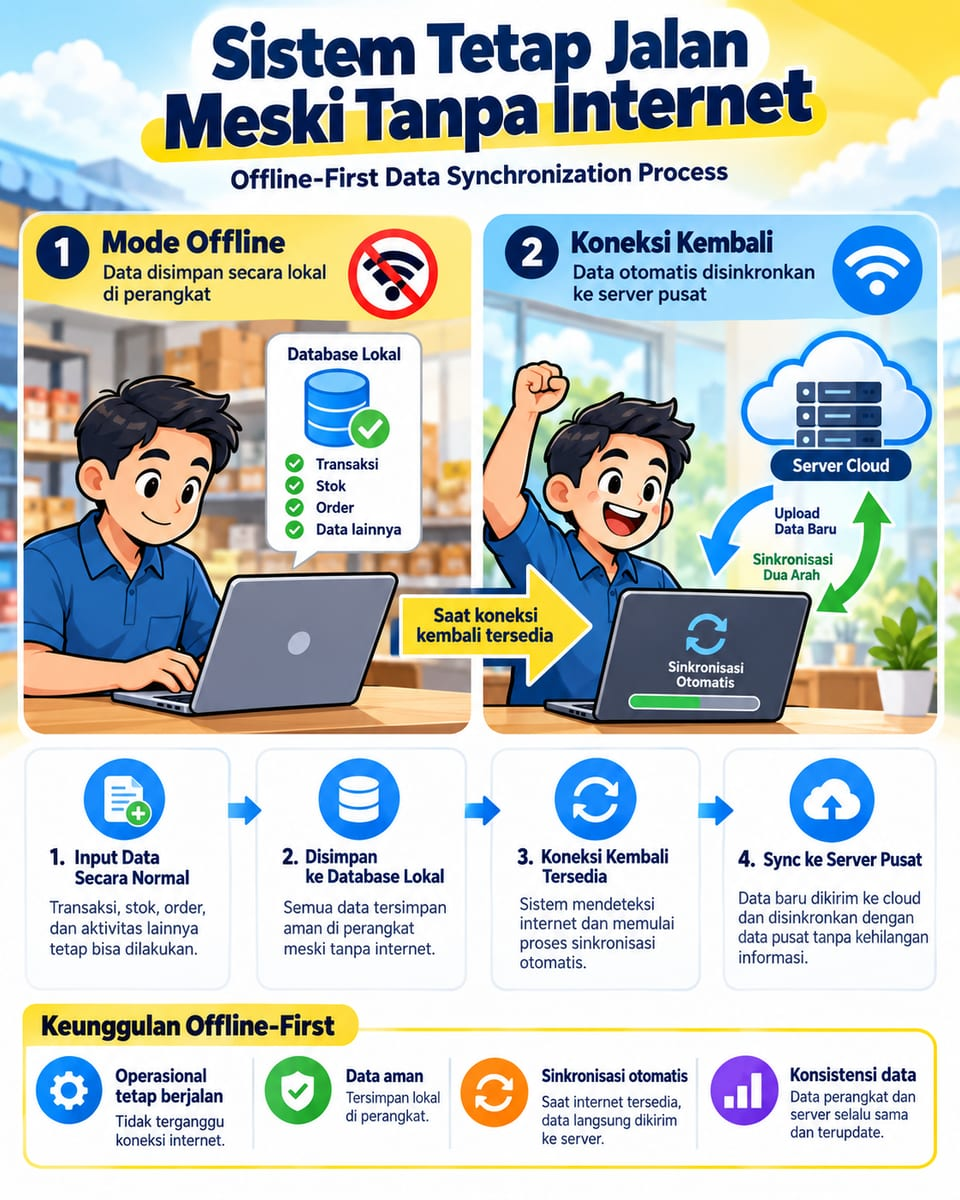 Internet Putus? Bisnis Tetap Jalan dengan Offline-First